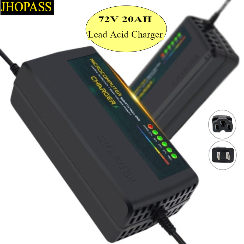 84V 20A Smart Charger - Ładowarka do akumulatorów kwasowo-ołowiowych 72V 20AH