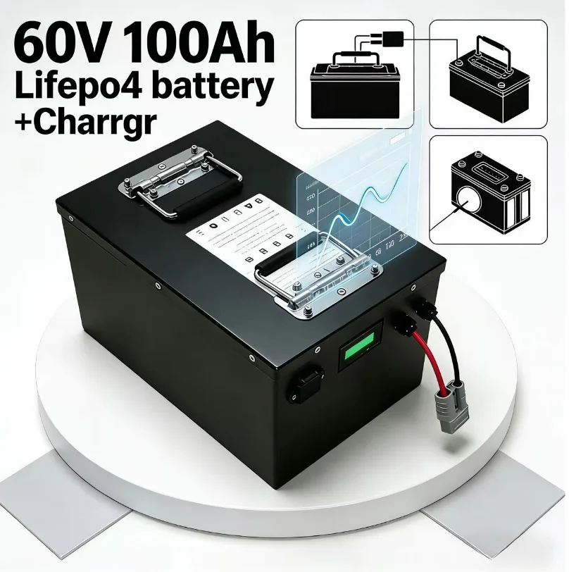 Bateria LiFePO4 60V 100Ah/120A – 72V 40Ah Lifepo4 Battery Pack recenzja i cena